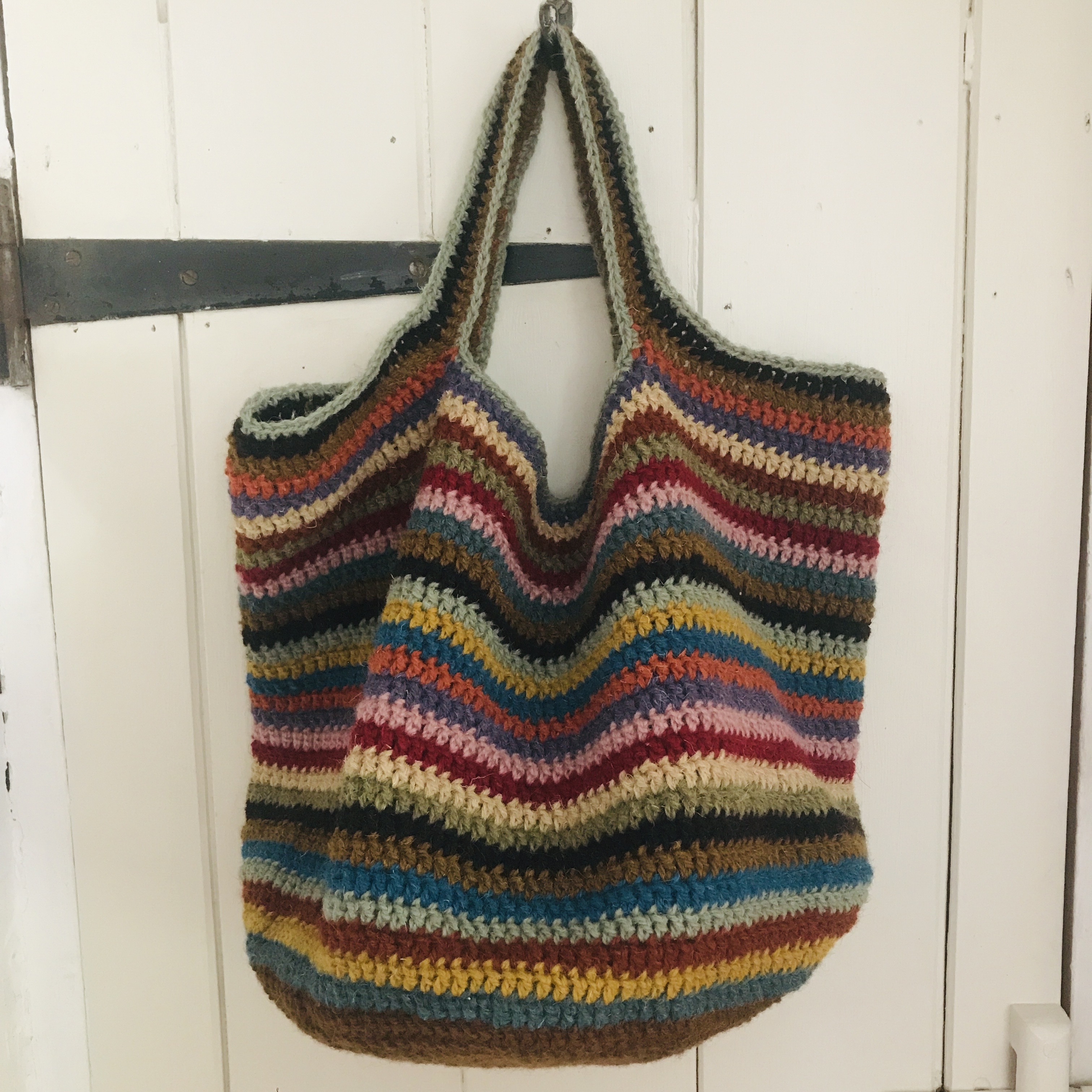 Summer Stripe Crochet Bag Hooked by Design